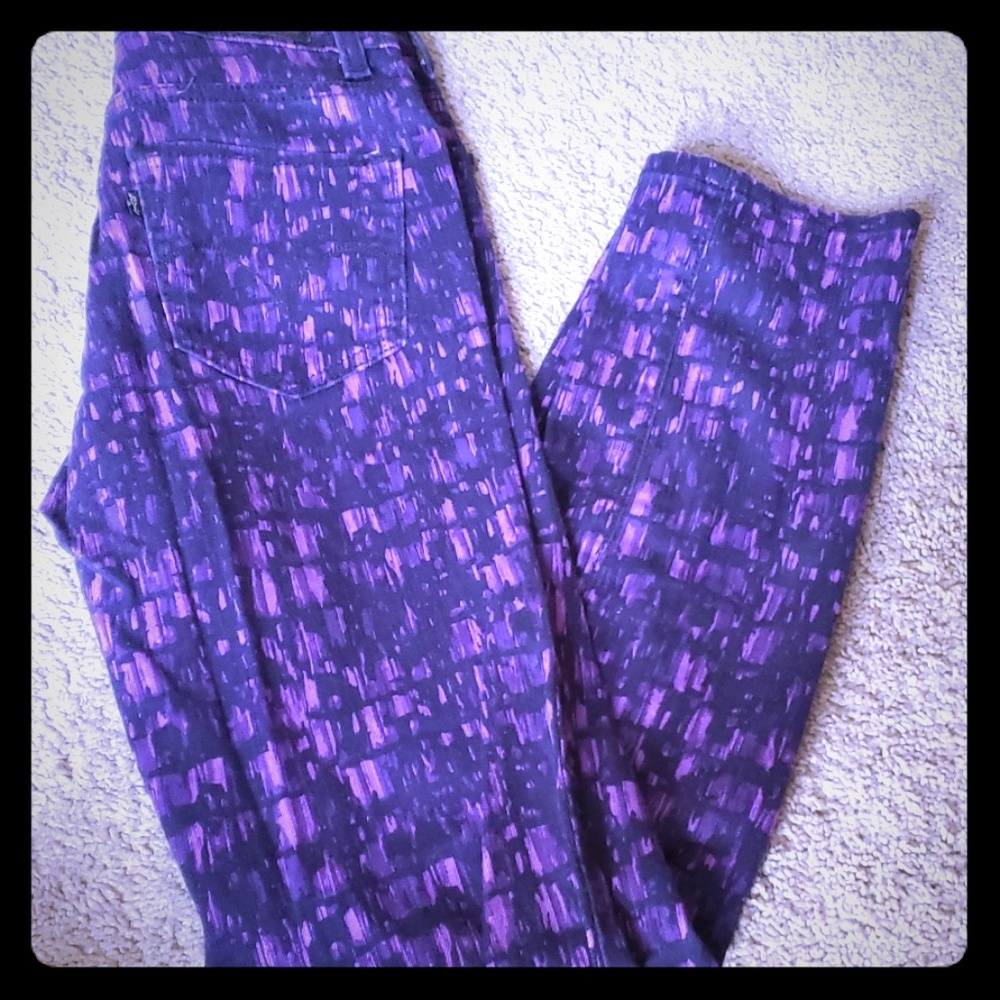 Purple retro pants